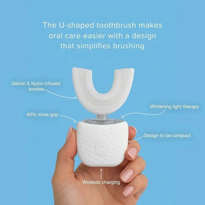 Smart Electric Toothbrush USB Rechargeable U-shaped Tooth